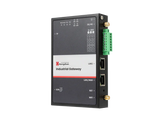 Hongdian industrial IoT edge gateway with dual LAN ports and labeled front panel
