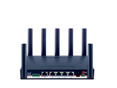 Hongdian industrial IoT router with five antennas, Ethernet ports, and branded logo front view