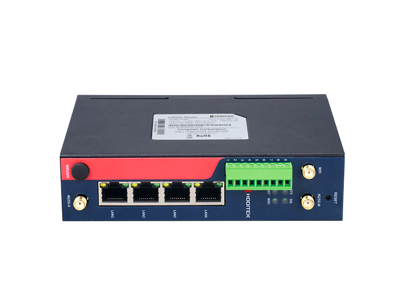 H7961 4G LTE Cat 4 Industrial IoT VPN Router, 4×Ethernet, Dual SIM, RS232/RS485, Wi-Fi, PoE, DIN Rail, GPS