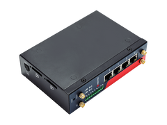 H7961 4G LTE Cat 4 Industrial IoT VPN Router, 4×Ethernet, Dual SIM, RS232/RS485, Wi-Fi, PoE, DIN Rail, GPS