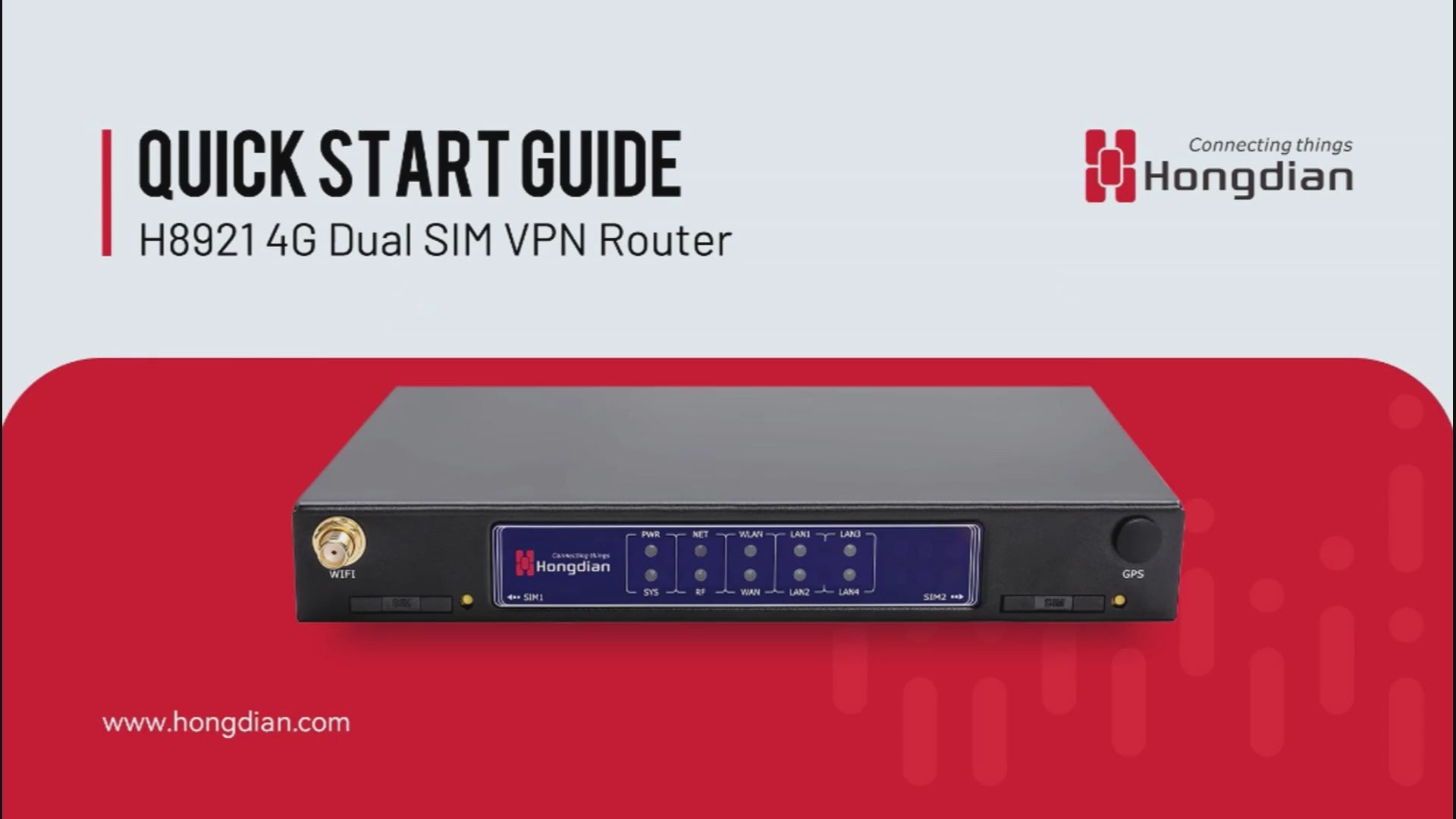 H8921 4G LTE Cat 4 Industrial IoT VPN Router, Dual SIM, 5×Ethernet, RS232/RS485, Wi-Fi, GPS, CE