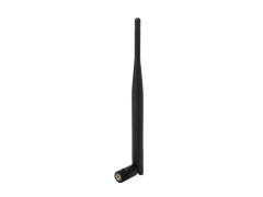 Hongdian industrial IoT router antenna, black, with connector, on white background